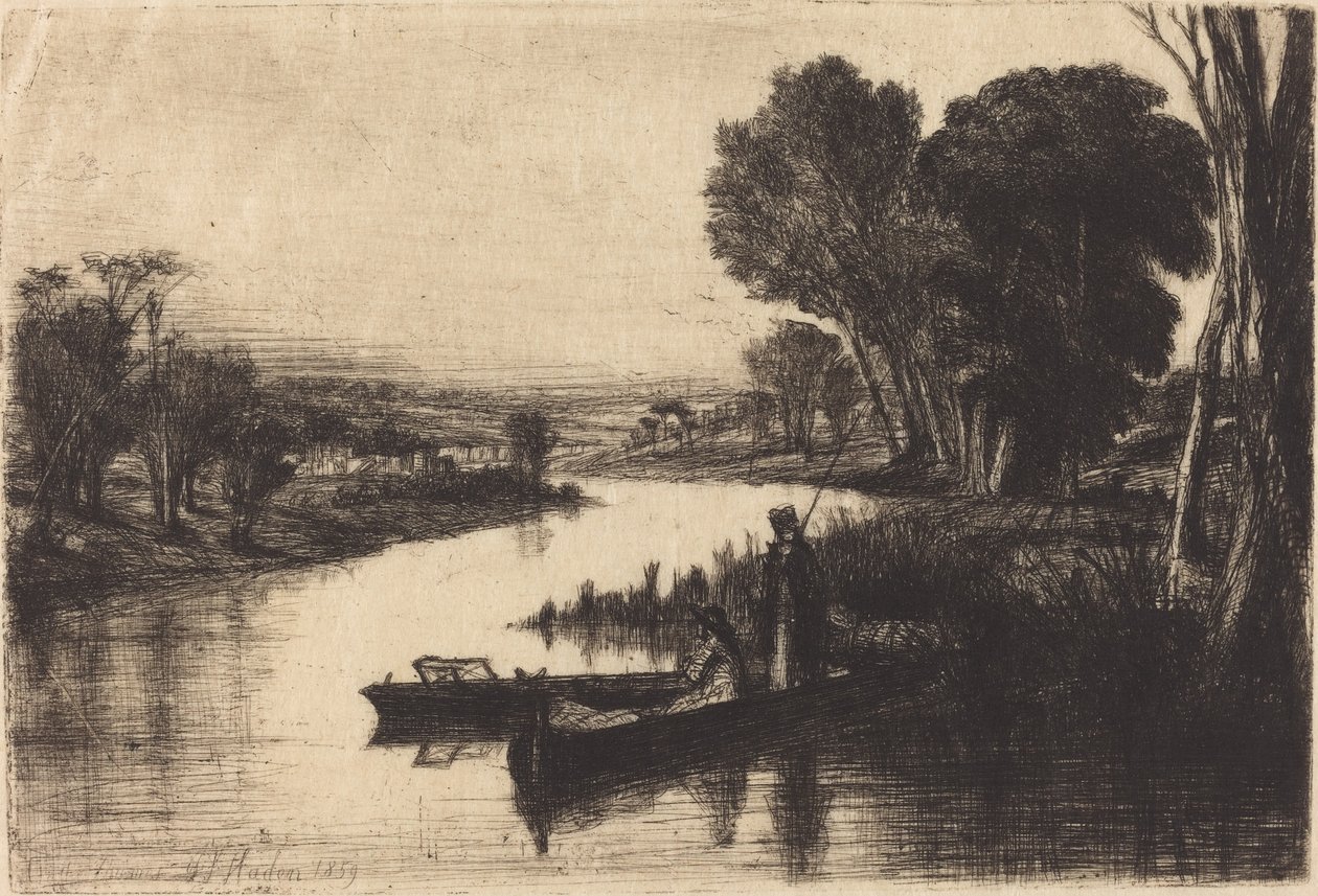 Temze halászok alkotó: Francis Seymour Haden