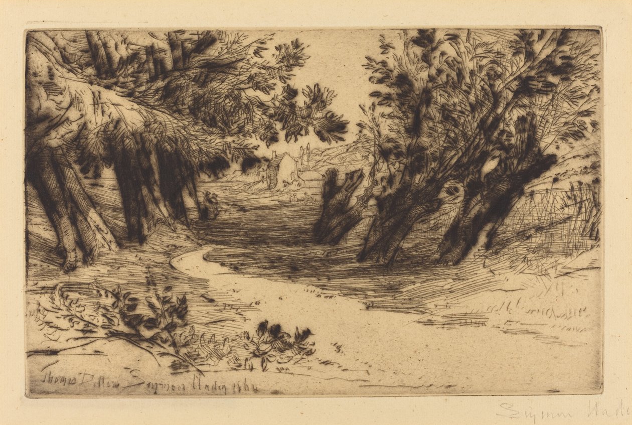A szerelmesek sétája, 2. sz alkotó: Francis Seymour Haden