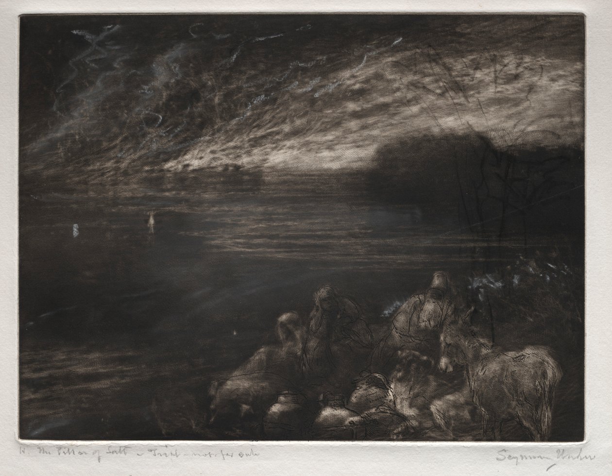 A sóoszlop. alkotó: Francis Seymour Haden