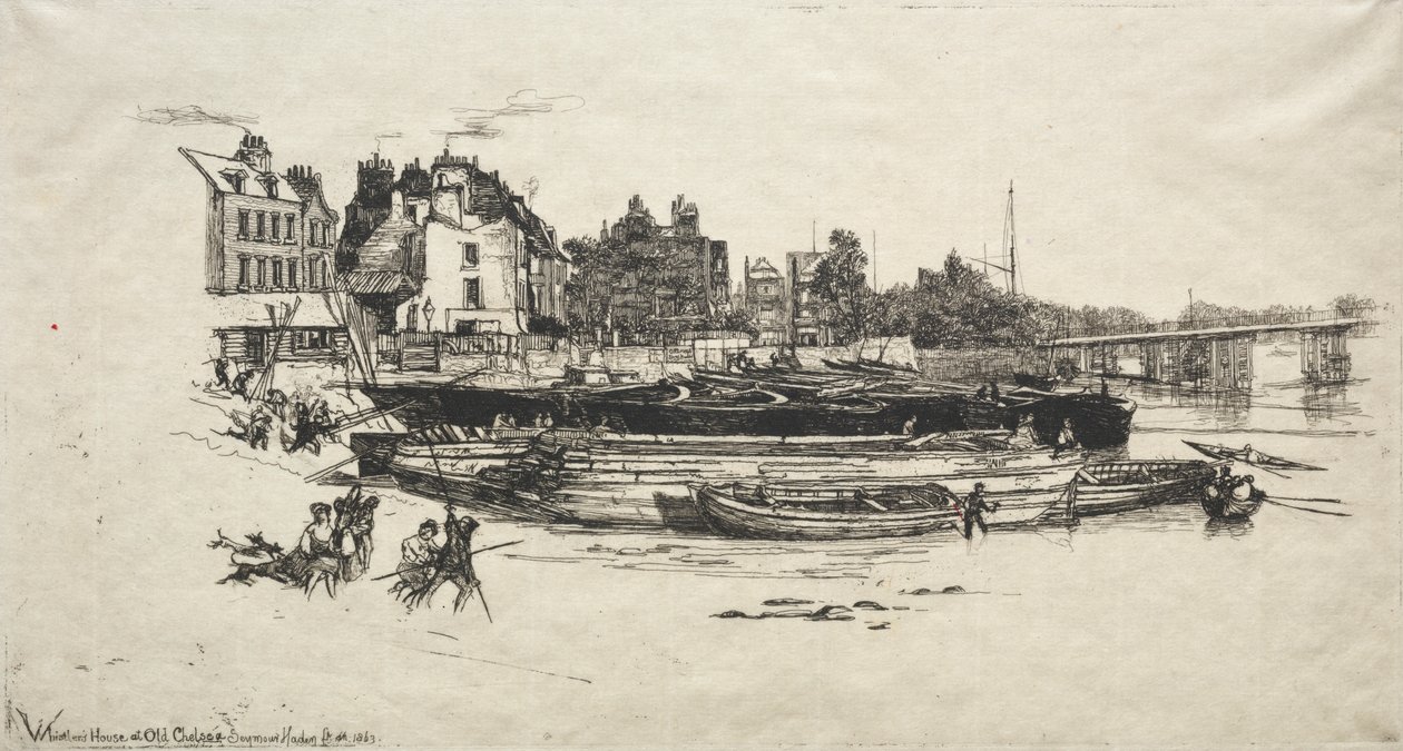 Whistler háza az Old Chelsea-ben alkotó: Francis Seymour Haden