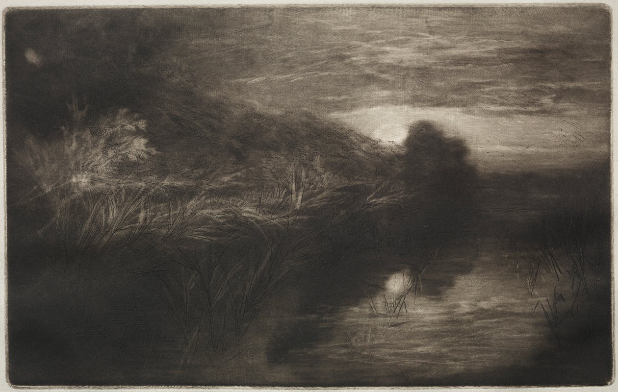 Winchelsea-csatorna, 1877. alkotó: Francis Seymour Haden