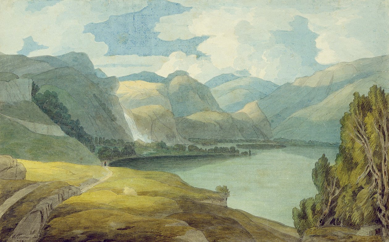 Derwentwater Délre néz alkotó: Francis Towne