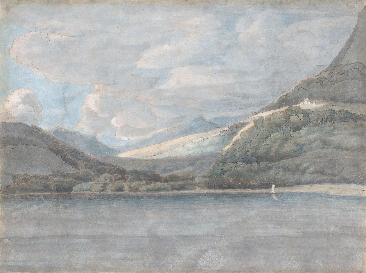 Kilátás a Comói-tóra, 1781. augusztus 27. alkotó: Francis Towne