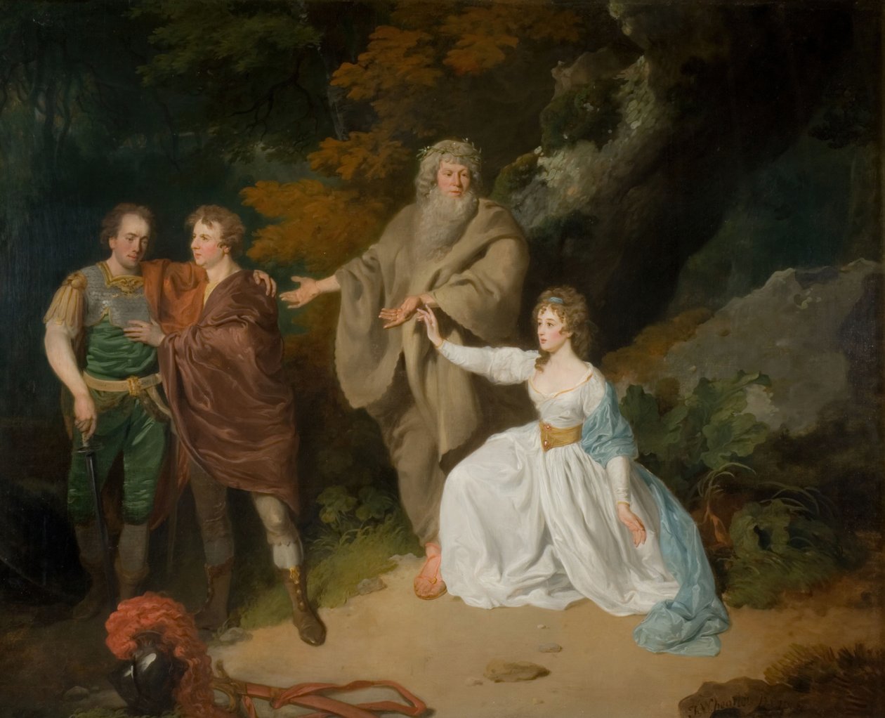 Jelenet Shakespeare vihar című művéből, 1787. alkotó: Francis Wheatley