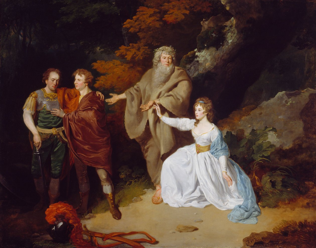 Jelenet Shakespeare vihar című művéből, 1787 alkotó: Francis Wheatley