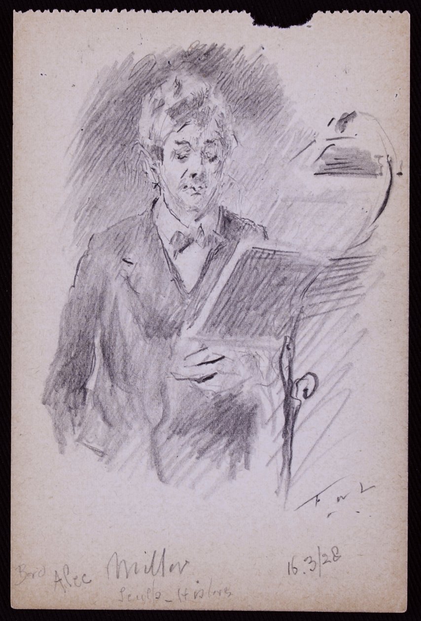Alec Miller portréja alkotó: Francis Wilfred Lawson