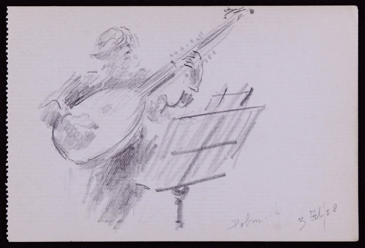 Arnold Dolmetsch portréja alkotó: Francis Wilfred Lawson