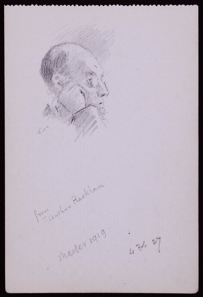 Arthur Rackham portréja alkotó: Francis Wilfred Lawson