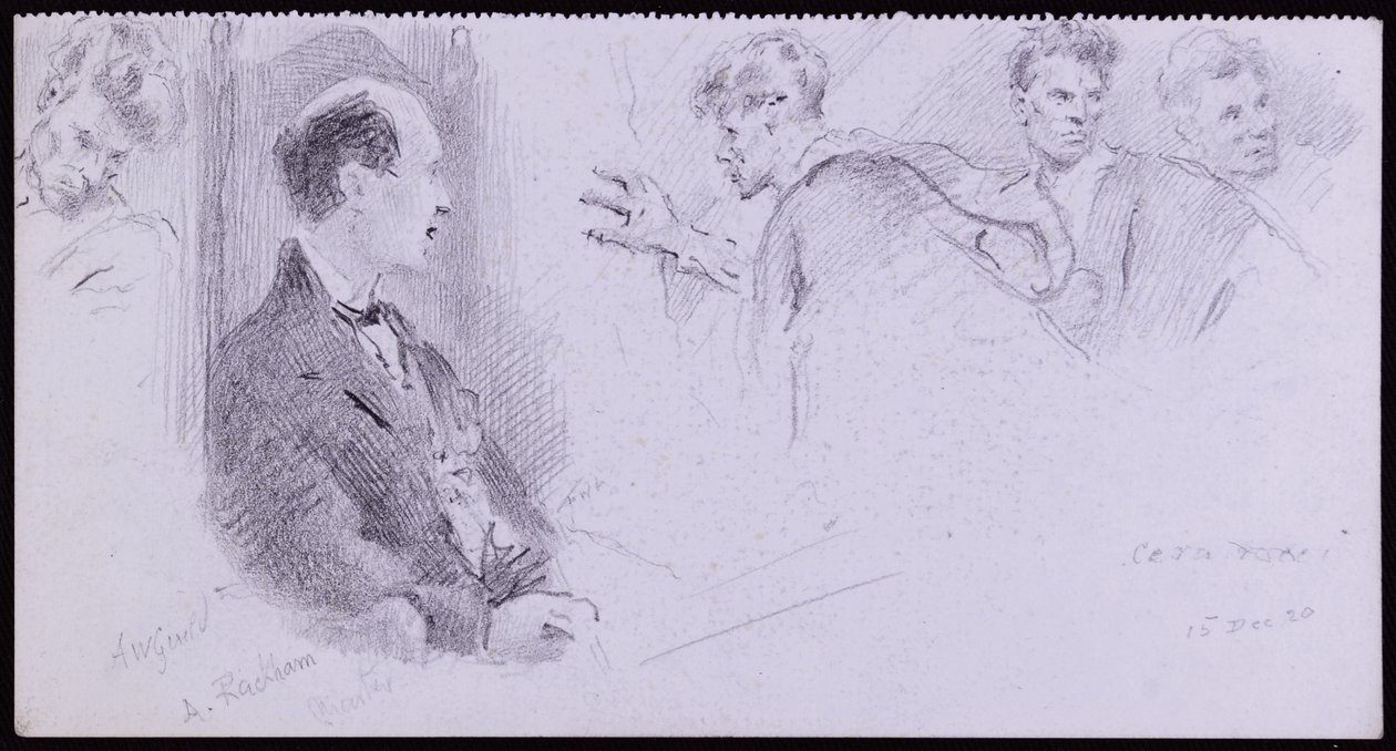 Arthur Rackham portréja alkotó: Francis Wilfred Lawson