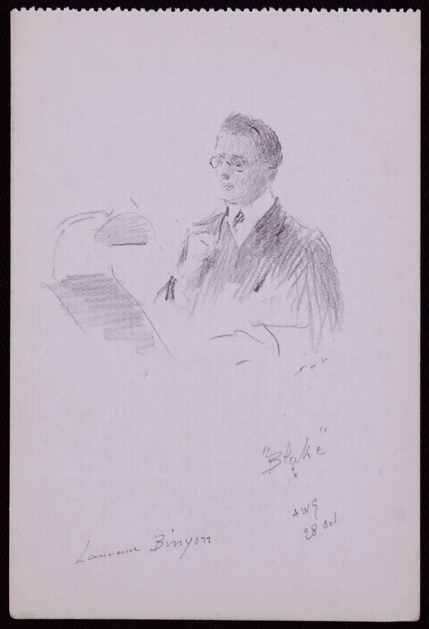 Laurence Binyon portréja alkotó: Francis Wilfred Lawson