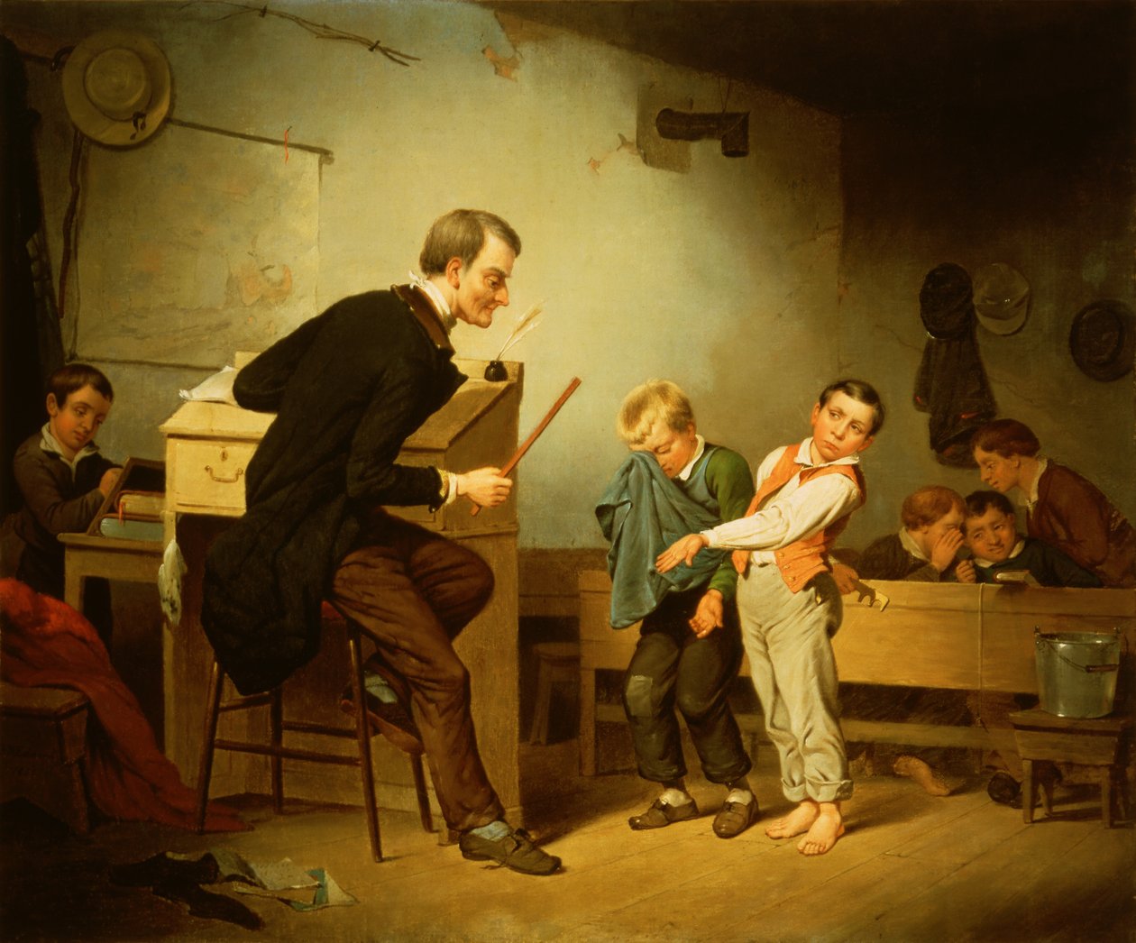 A tanulókat megbüntetik alkotó: Francis William Edmonds