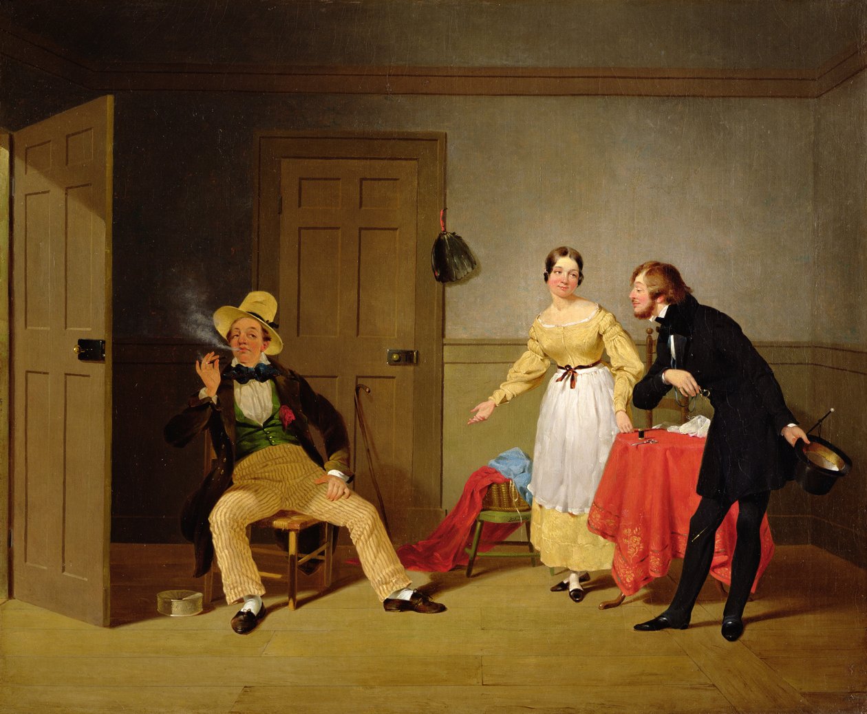 The City and Country Beaux, 1838 körül alkotó: Francis William Edmonds