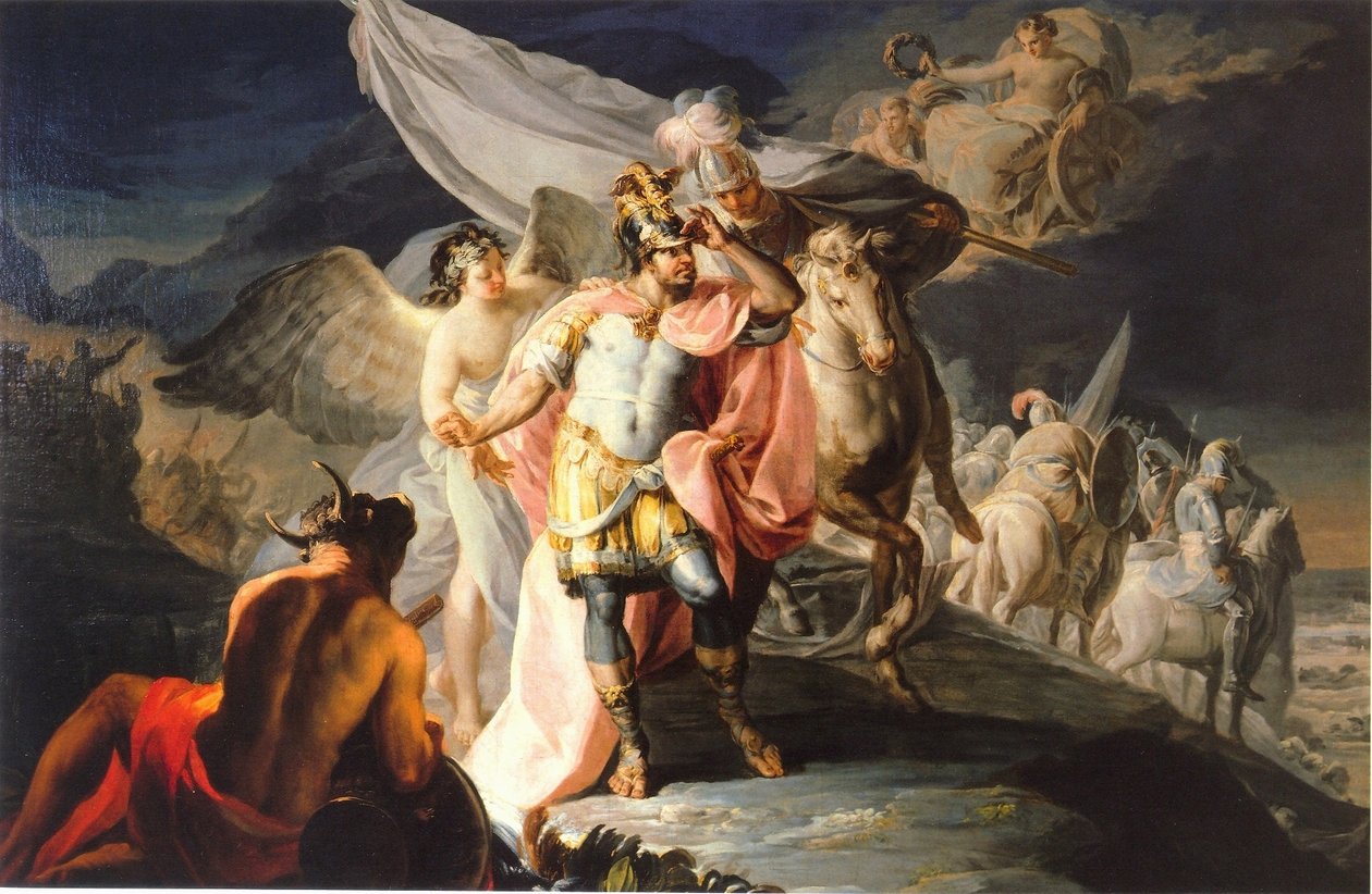Hannibal győztes először látja Olaszországot az Alpokból alkotó: Francisco de Goya