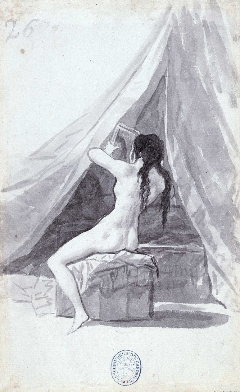 Meztelen nő tükörrel alkotó: Francisco de Goya