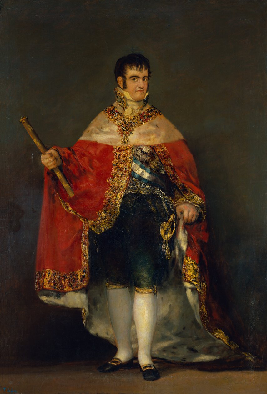 VII. Ferdinánd (1784-1833) portréja 1814 alkotó: Francisco de Goya