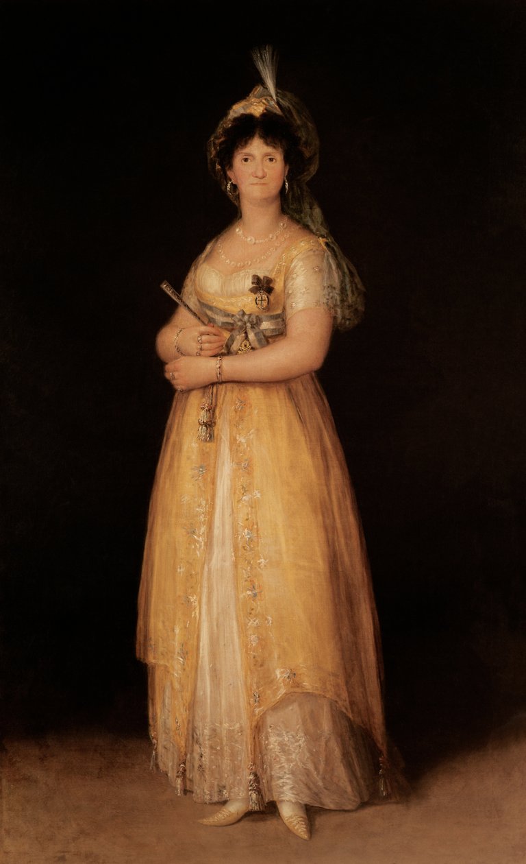 Maria Luisa királynő (1751-1819), IV. Károly spanyol király (1788-1808) feleségének portréja alkotó: Francisco de Goya