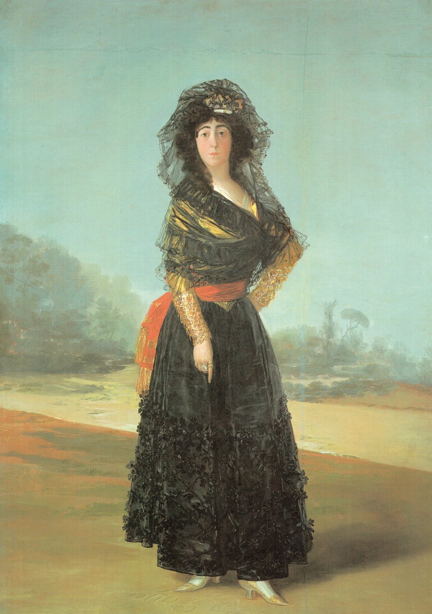 Alba hercegné portréja alkotó: Francisco de Goya