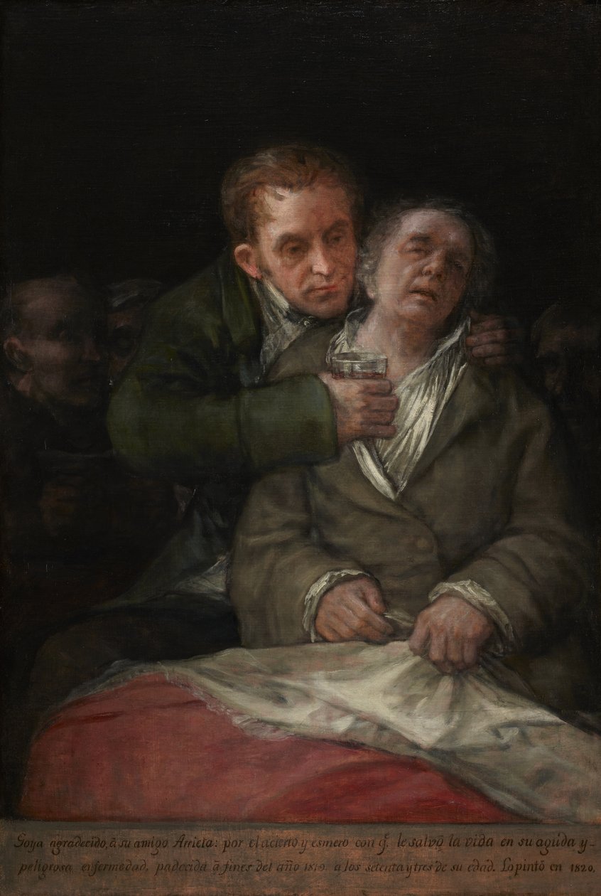 Önarckép Dr. Arrietával, 1820 alkotó: Francisco de Goya