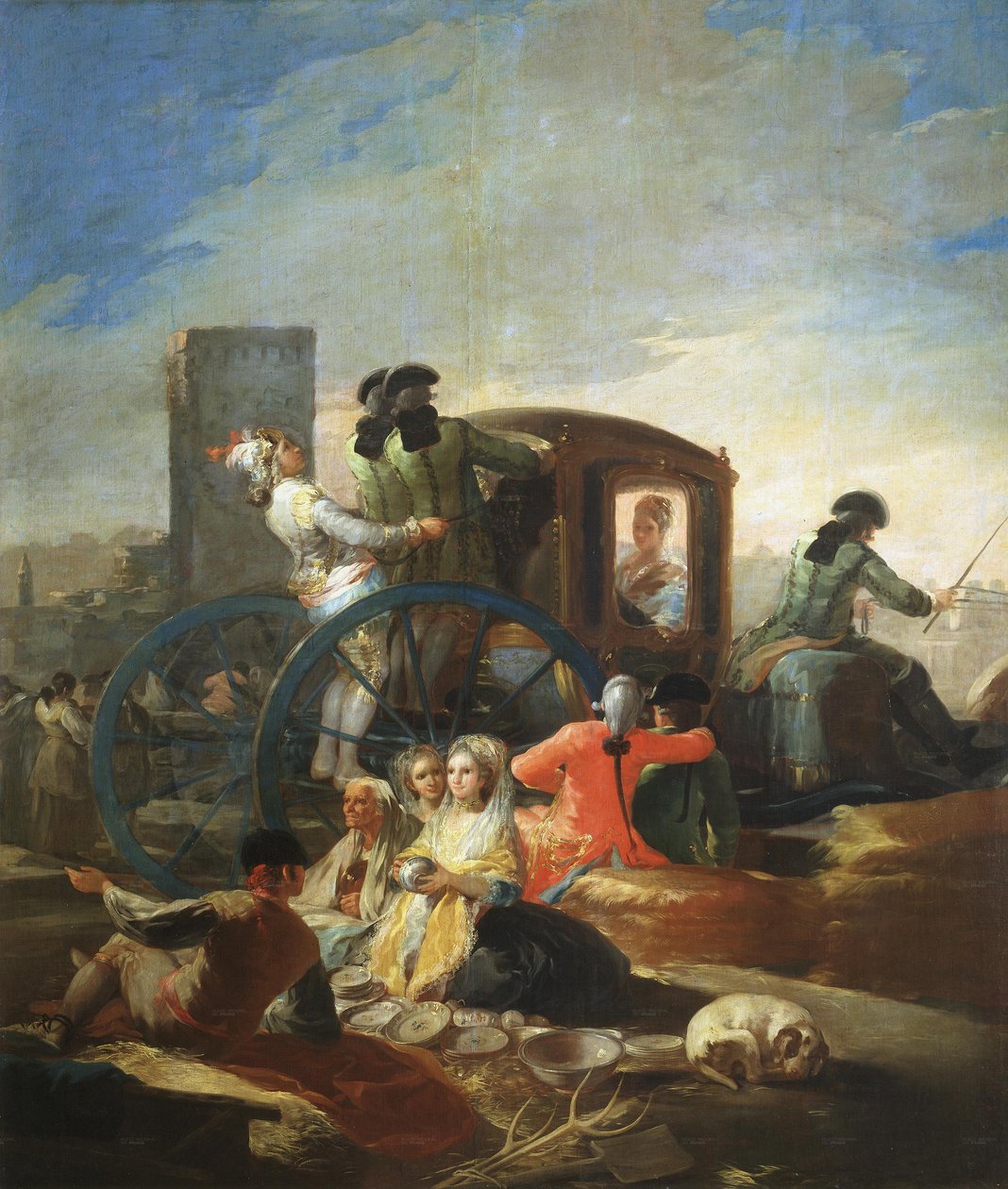 Az edények forgalmazója alkotó: Francisco de Goya