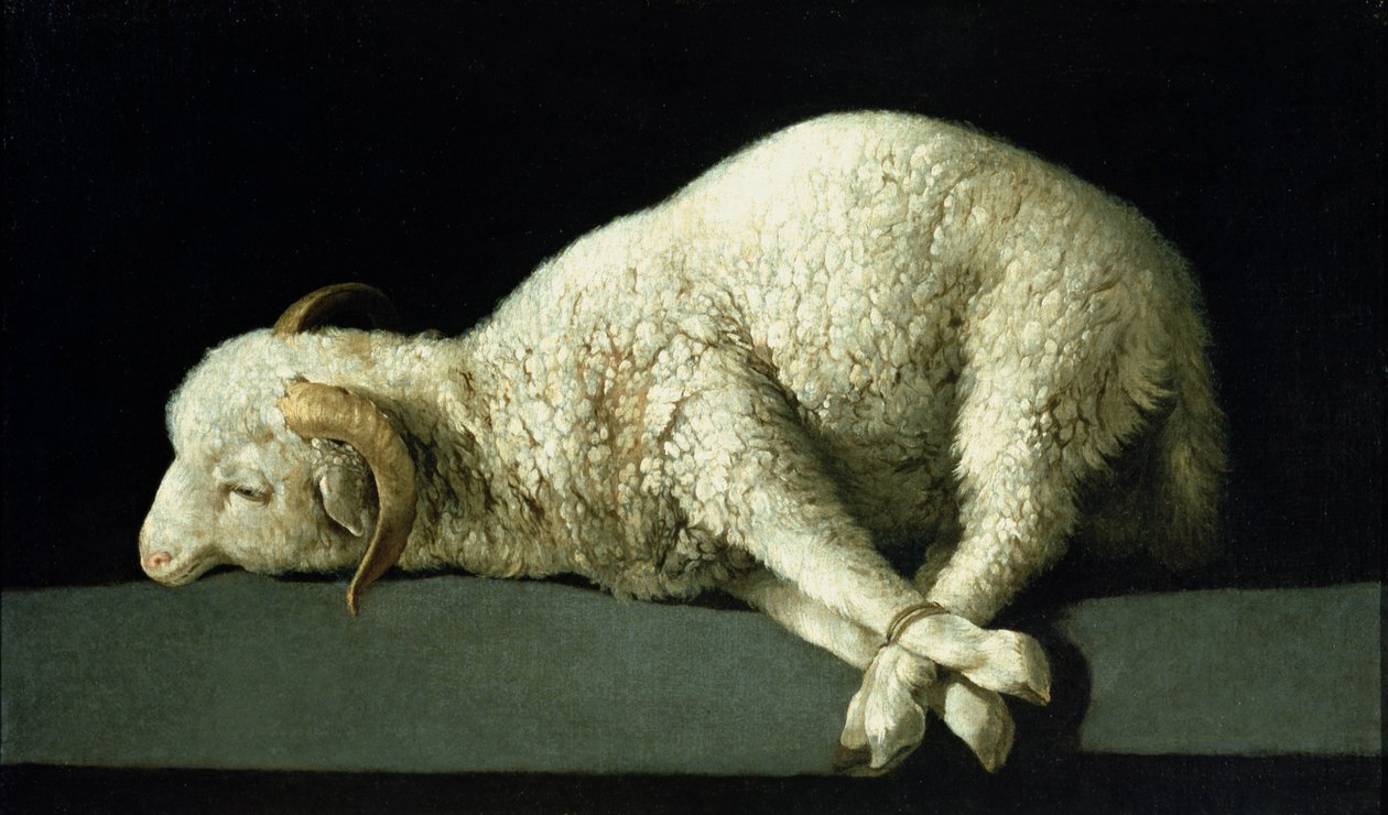 Isten báránya, 1635-40 körül alkotó: Francisco de Zurbaran