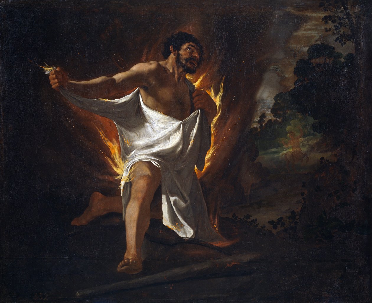 Herkules halála alkotó: Francisco de Zurbaran