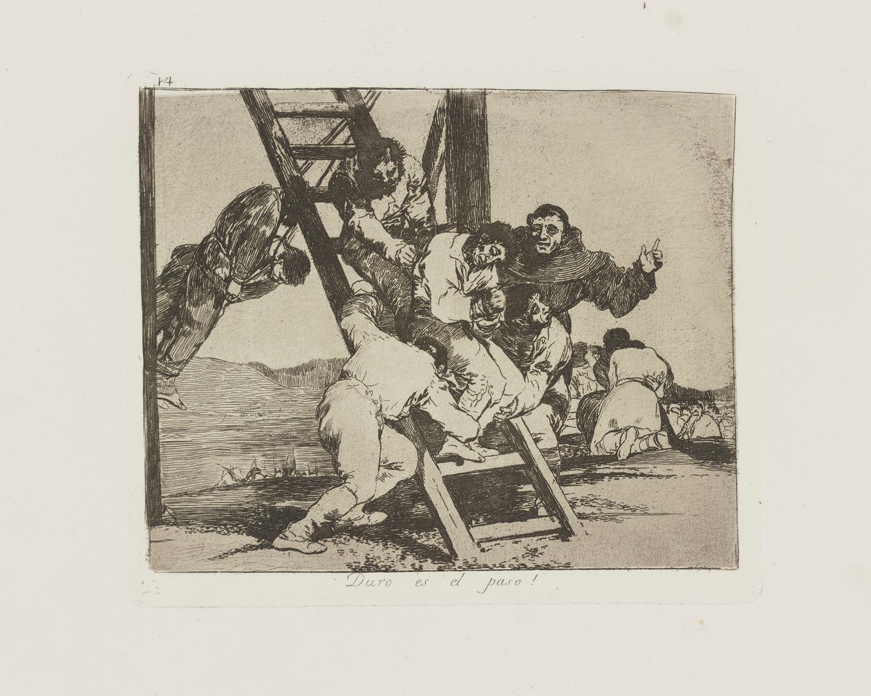 Nehéz a lépés! (Tétel alkotó: Francisco de Goya