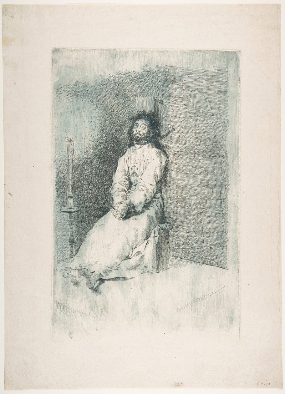 The Garroted Man The Garroted Man, kb. 1778-80. alkotó: Francisco de Goya