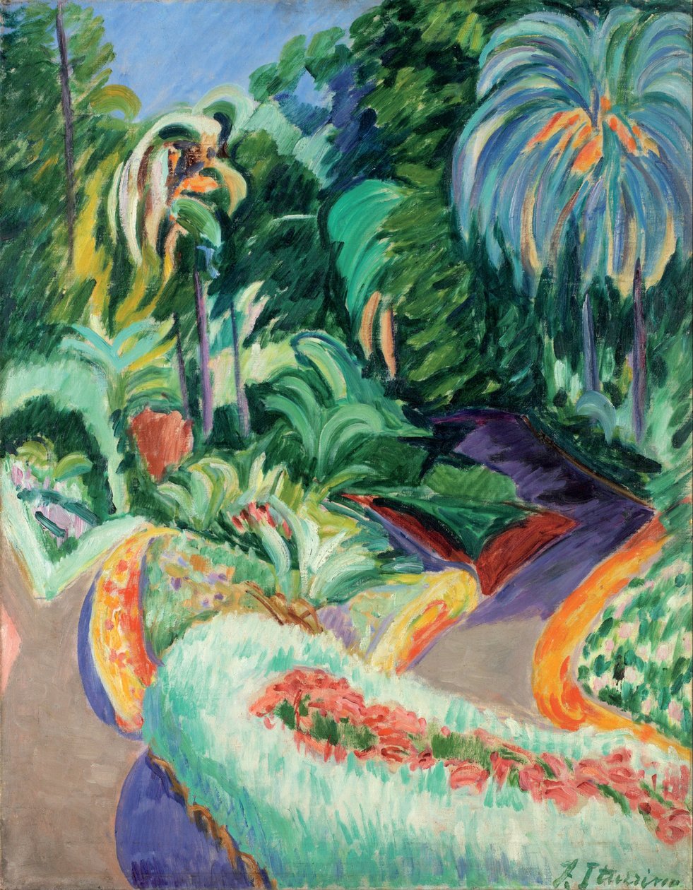 Kert, kb 1913-1919 alkotó: Francisco Iturrino