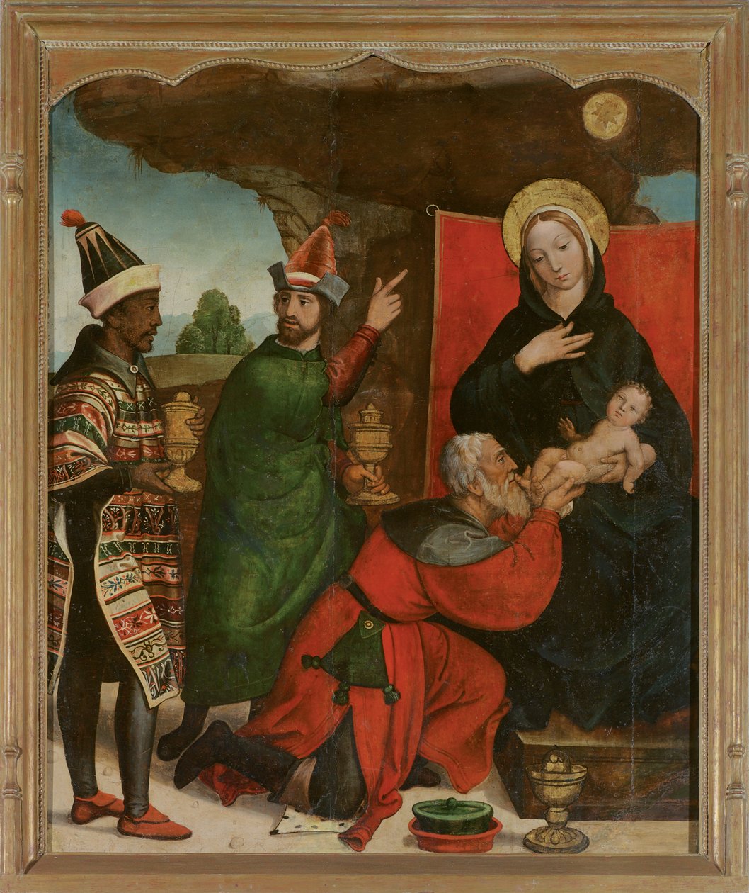 A mágusok imádása alkotó: Francisco de Comontes