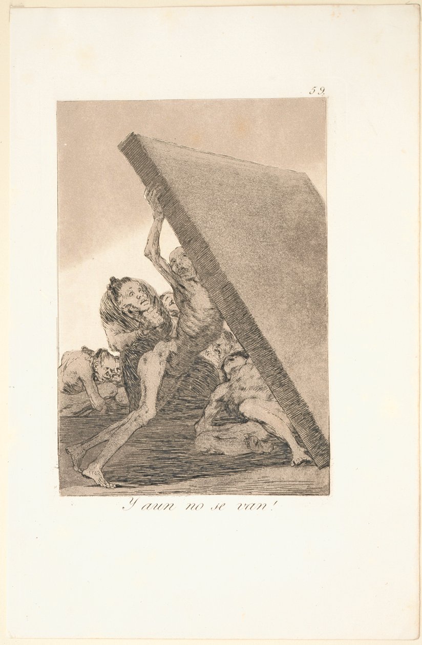 Caprichos: És mégsem mennek! alkotó: Francisco de Goya