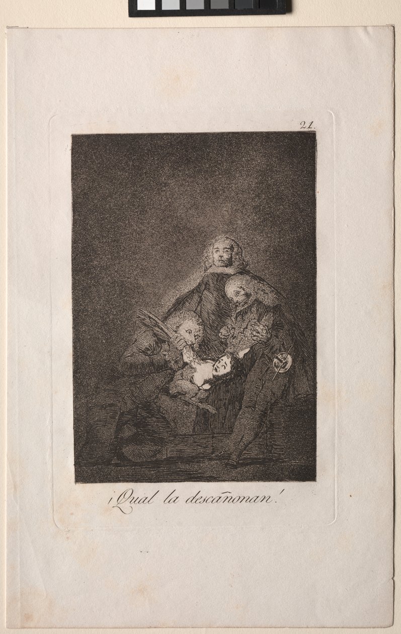 Caprichos: Hogyan koptatják! alkotó: Francisco de Goya