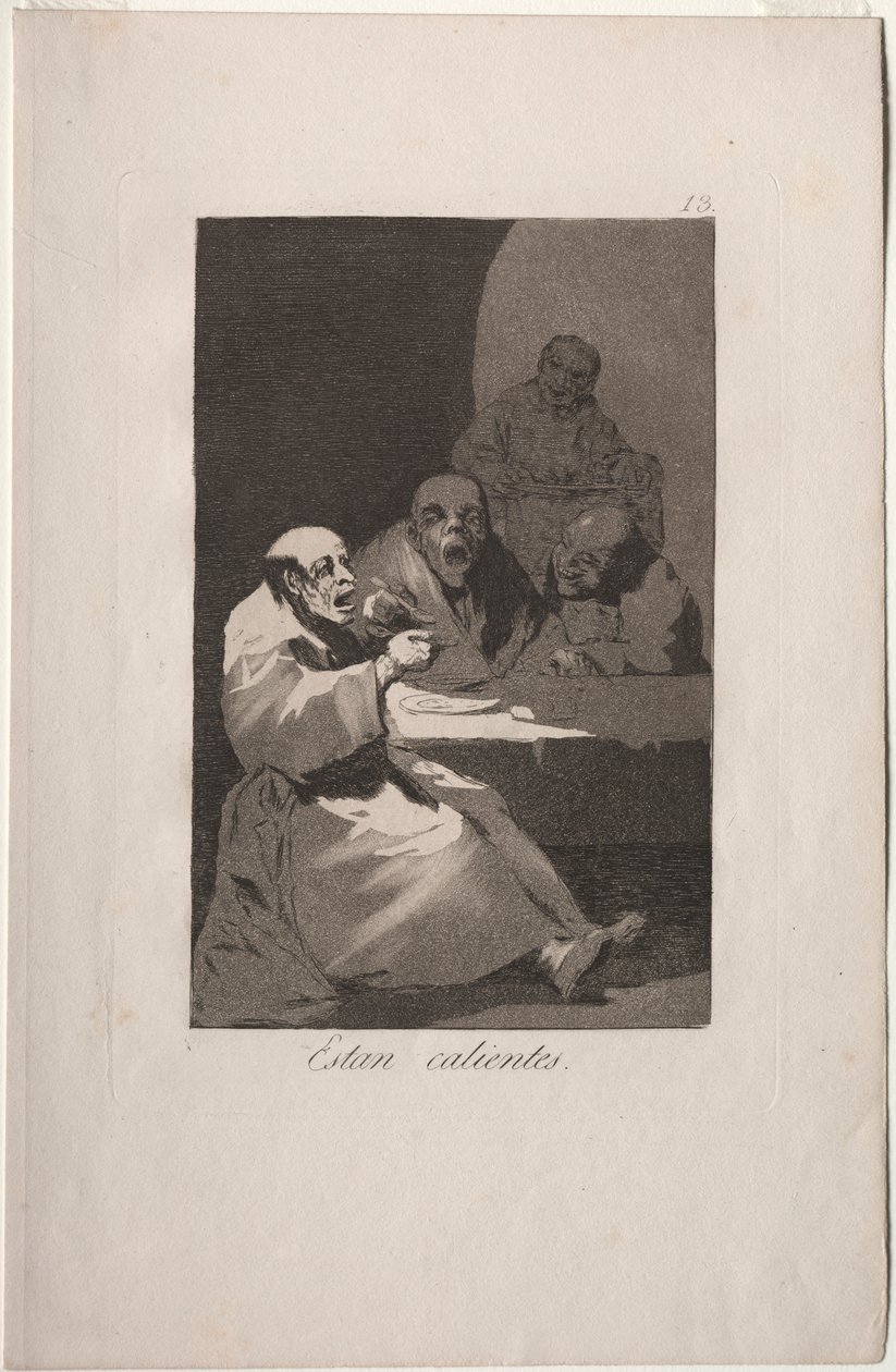 Caprichos: Dögösek. alkotó: Francisco de Goya