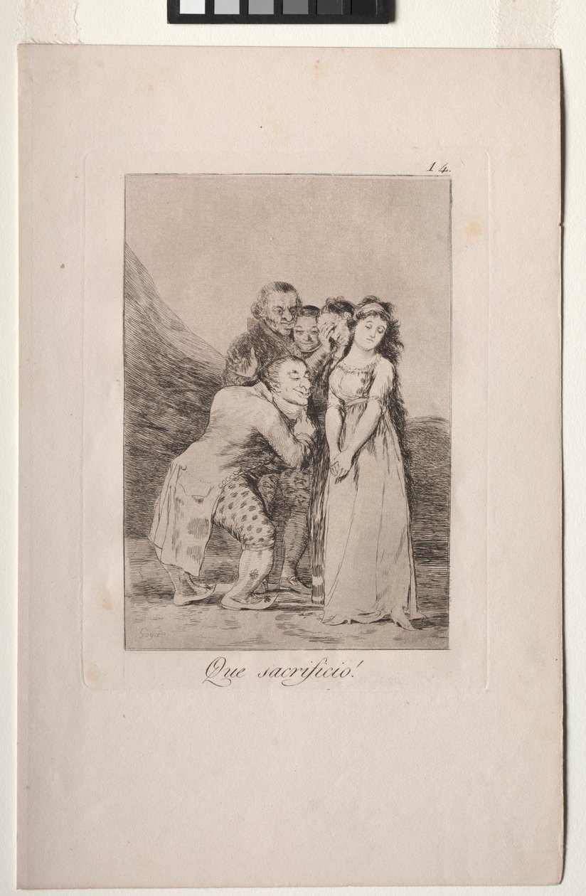Caprichos: Micsoda áldozat! alkotó: Francisco de Goya