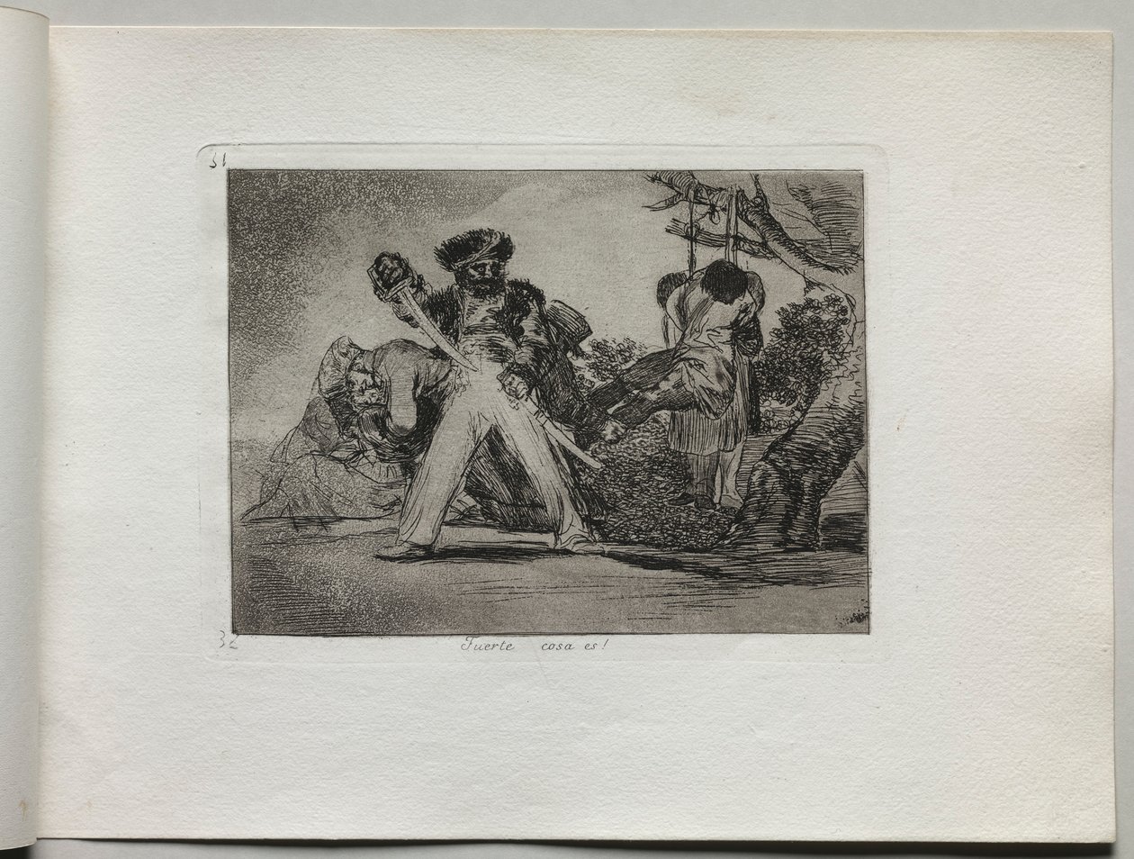 Disasters of War: Thats Tough, 1810-1820. alkotó: Francisco de Goya