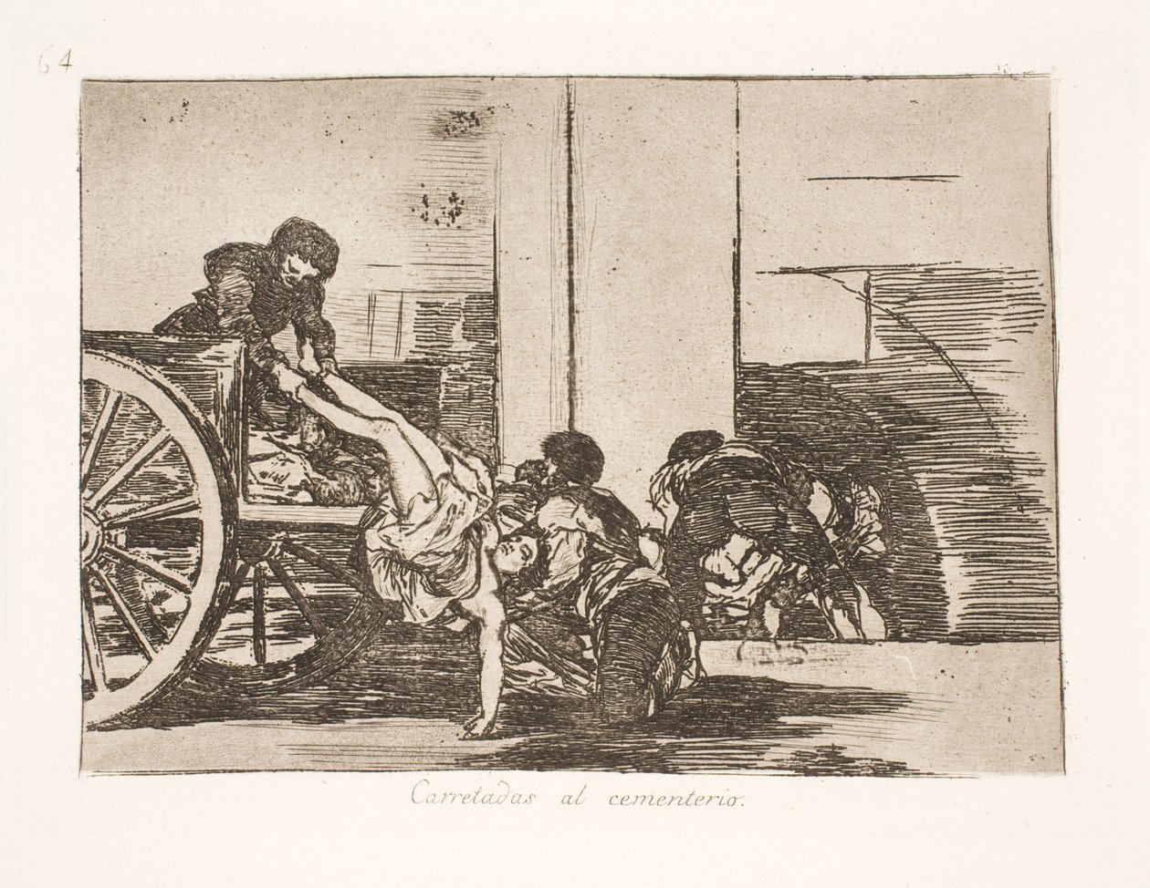 szekéren a temetőbe (64) alkotó: Francisco de Goya