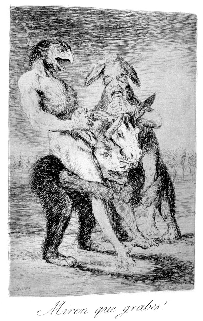 Nézd, milyen ünnepélyesek!, 1799 alkotó: Francisco de Goya