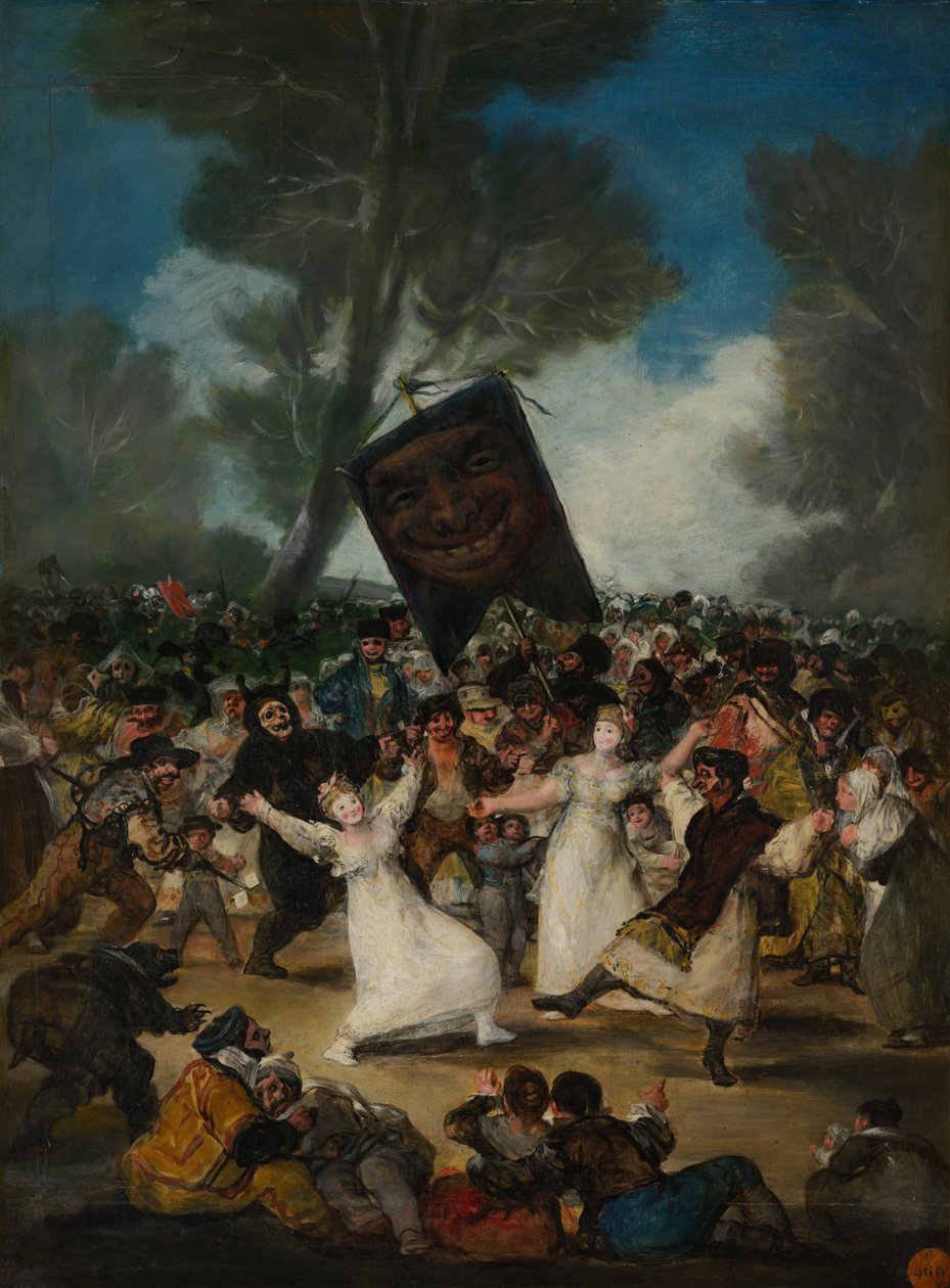 Szardínia temetése. alkotó: Francisco de Goya