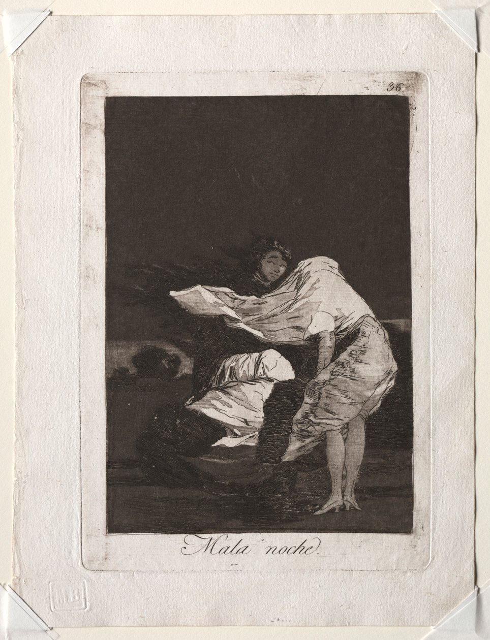 A Caprichos: Egy rossz éjszaka, 1799. alkotó: Francisco de Goya