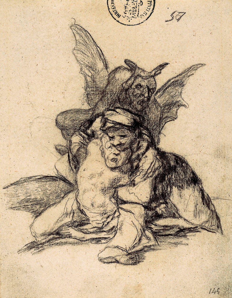 Az ördög összegyűjti őket alkotó: Francisco de Goya