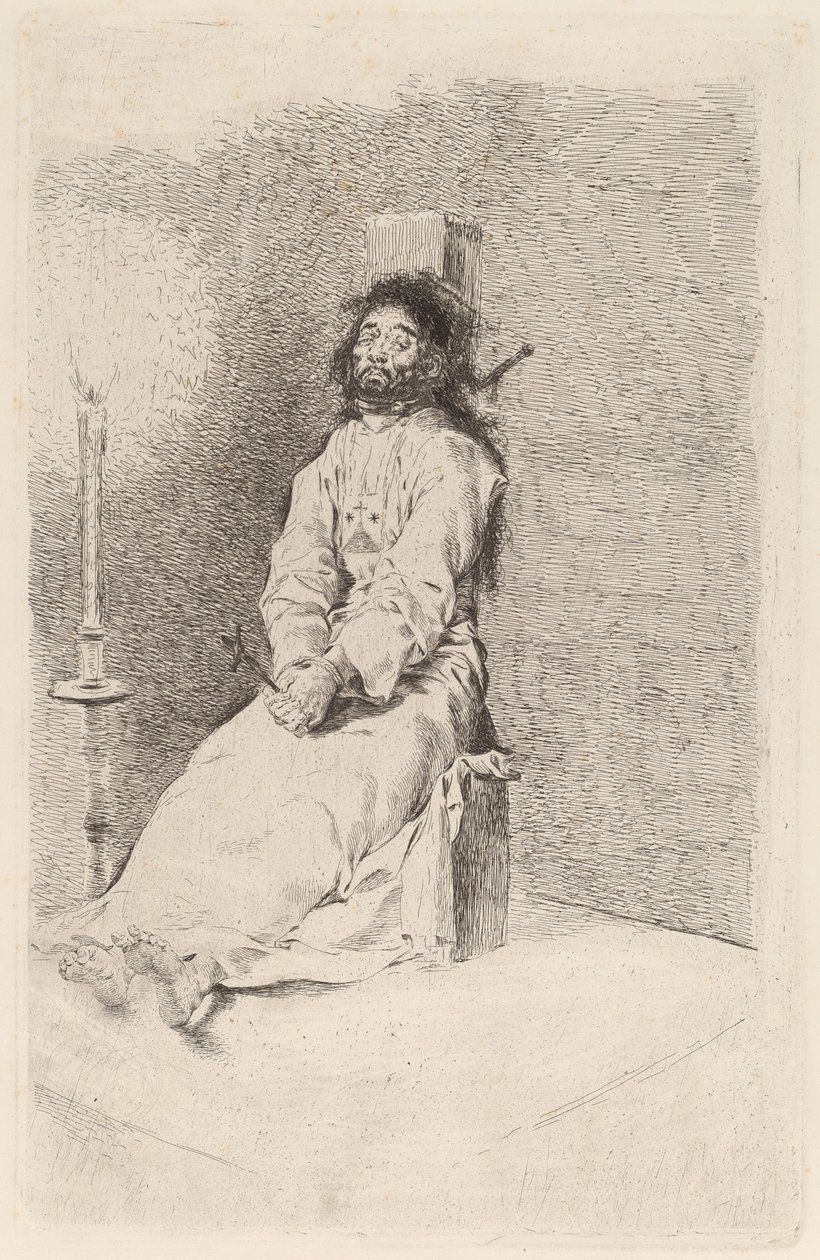 A Garroted Man alkotó: Francisco de Goya