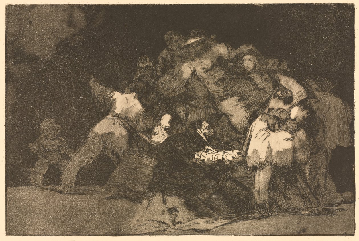 A Példabeszédek: Bolond tábornok, 1864. alkotó: Francisco de Goya