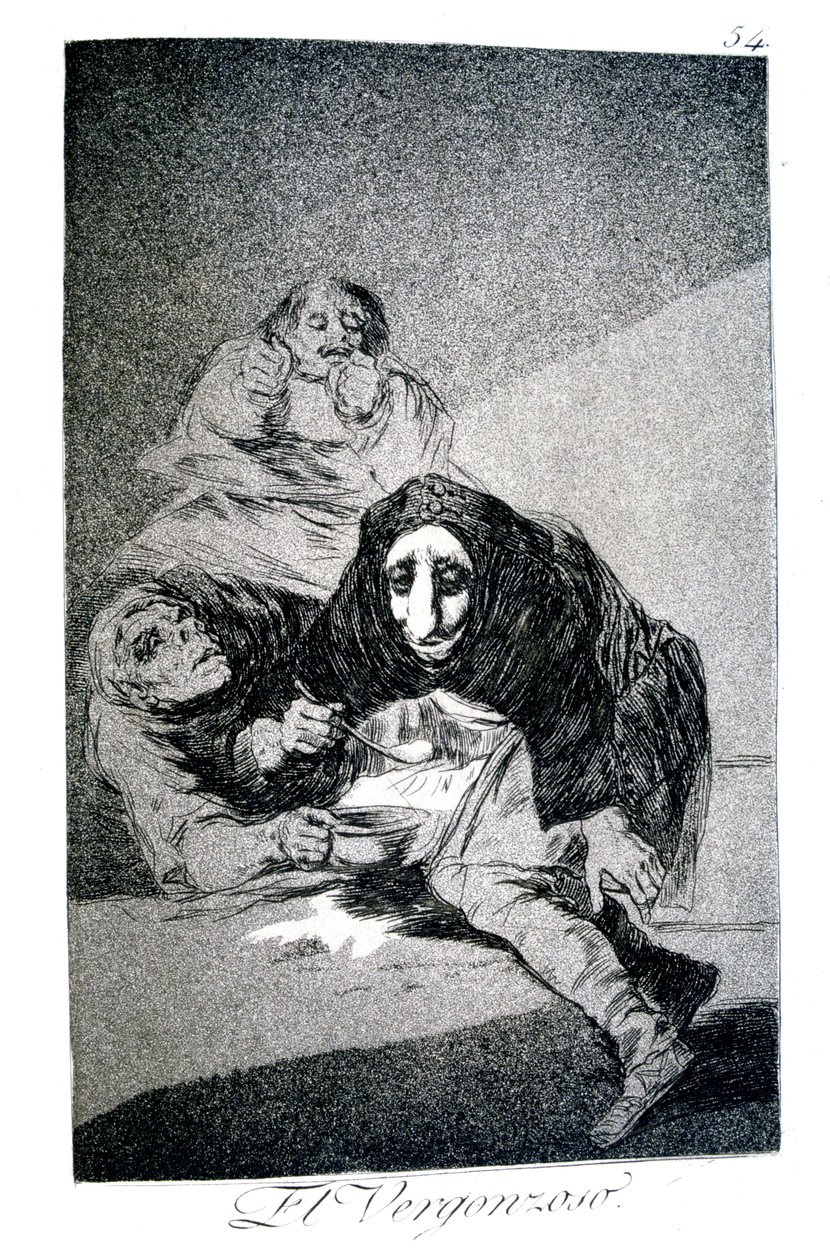 A szégyenletes, 1799 alkotó: Francisco de Goya