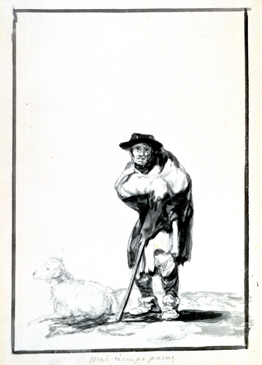 A juhász, 1760-1820 alkotó: Francisco de Goya