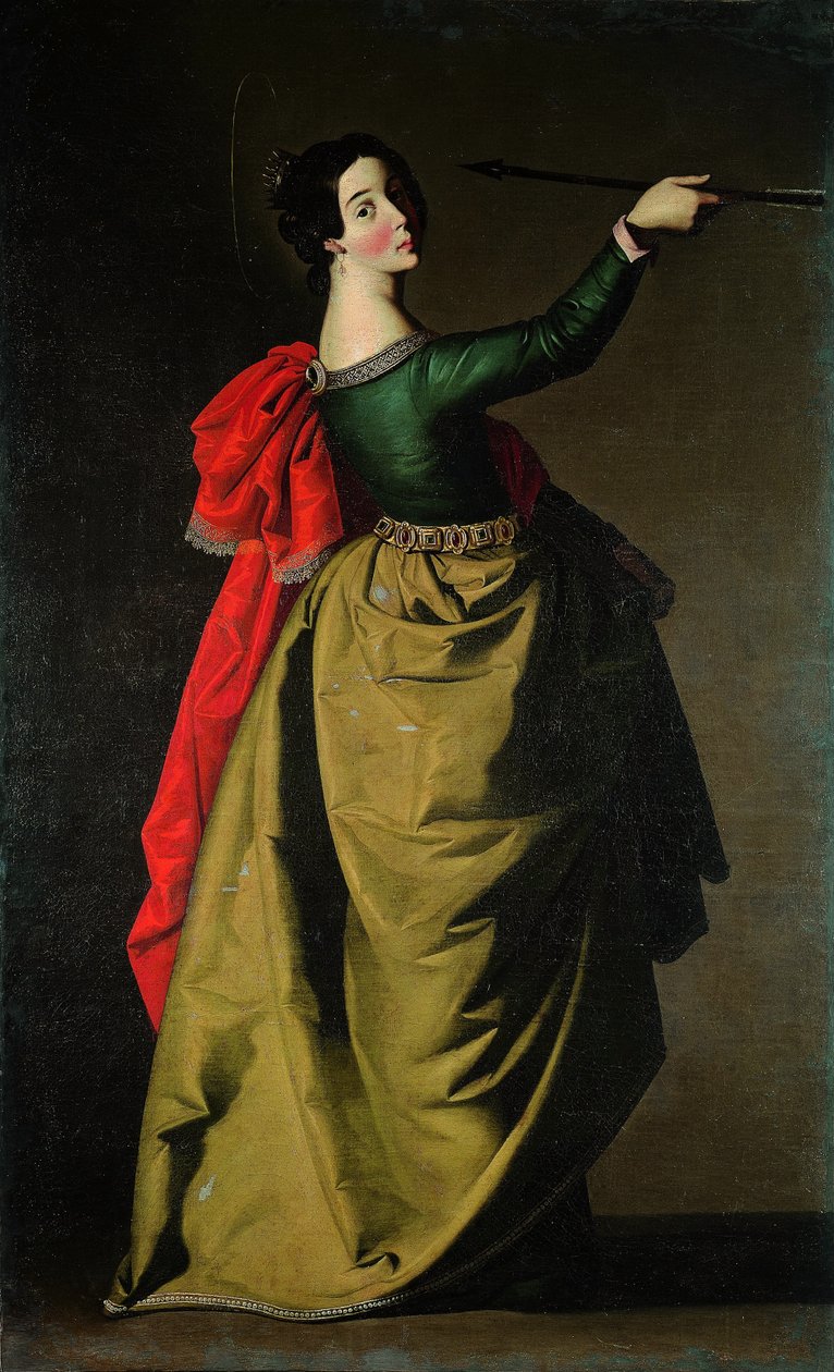 Szent Orsolya, 1635-1640 alkotó: Francisco de Zurbaran