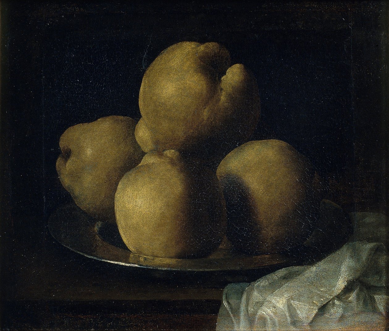 Csendélet birsalma étellel alkotó: Francisco de Zurbaran
