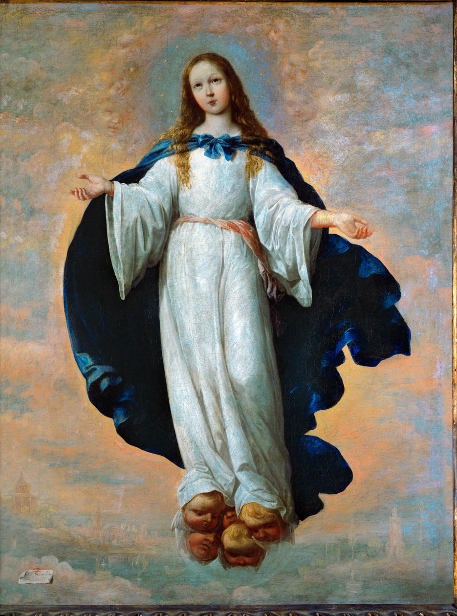 A Szeplőtelen Fogantatás ... (olaj, vászon) alkotó: Francisco de Zurbaran