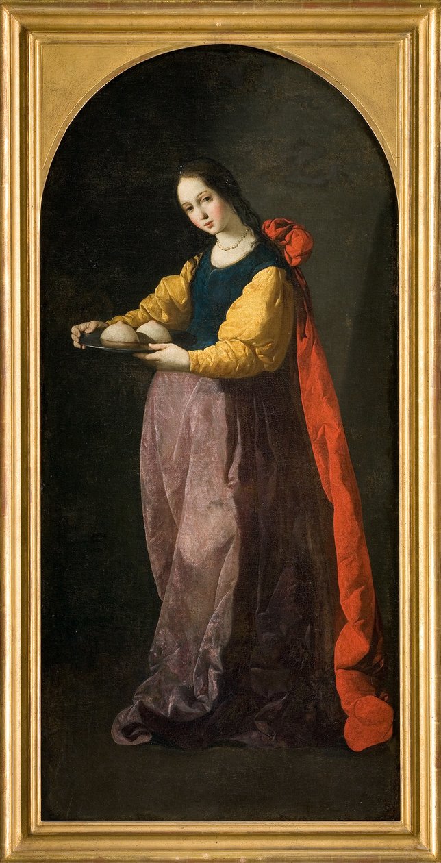 Szent Ágota alkotó: Francisco de Zurbaran