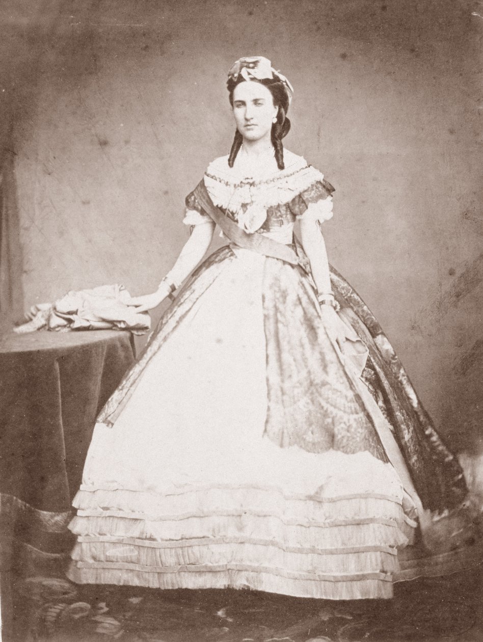 Szász-Cobourg-Gothai Charlotte (1840-1927) belga hercegnő és mexikói császárné alkotó: Francois Aubert