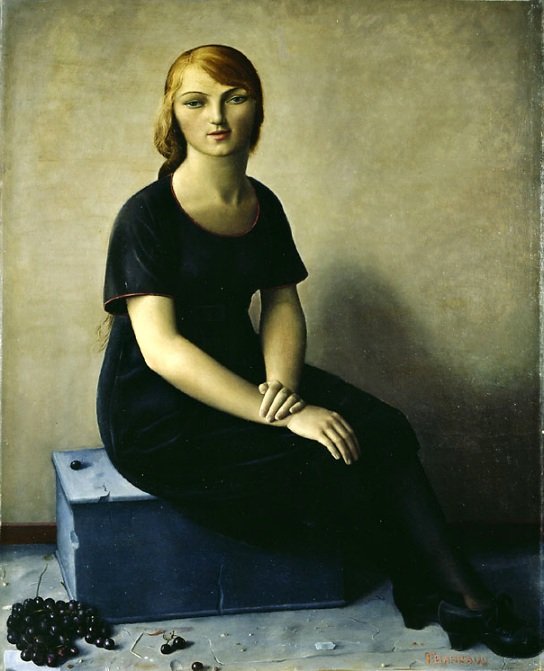 Yvonne bársonyruhában alkotó: Francois Barraud