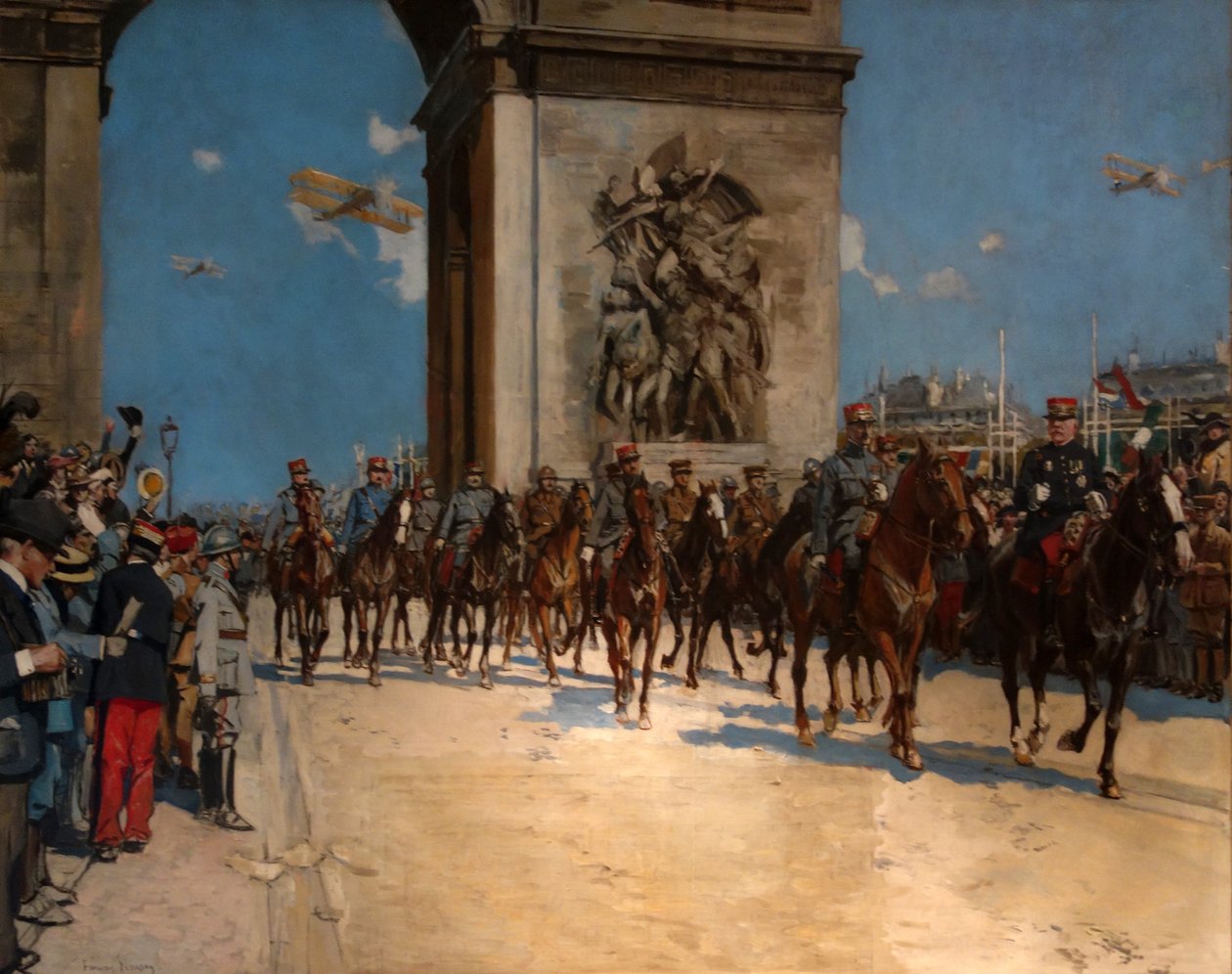 A győzelem felvonulása, 1919. július 14 alkotó: Francois Flameng